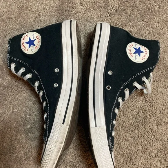Converse Chuck Taylor Black and White High-Top Sneakers Unisex SZ 13M/15 W - Picture 16 of 16